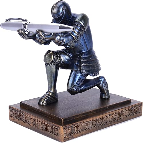 Soporte de bolígrafo ejecutivo de soldado de resina, organizador de escritorio, soporte para bolígrafo, decoración del hogar, soporte de lápiz de