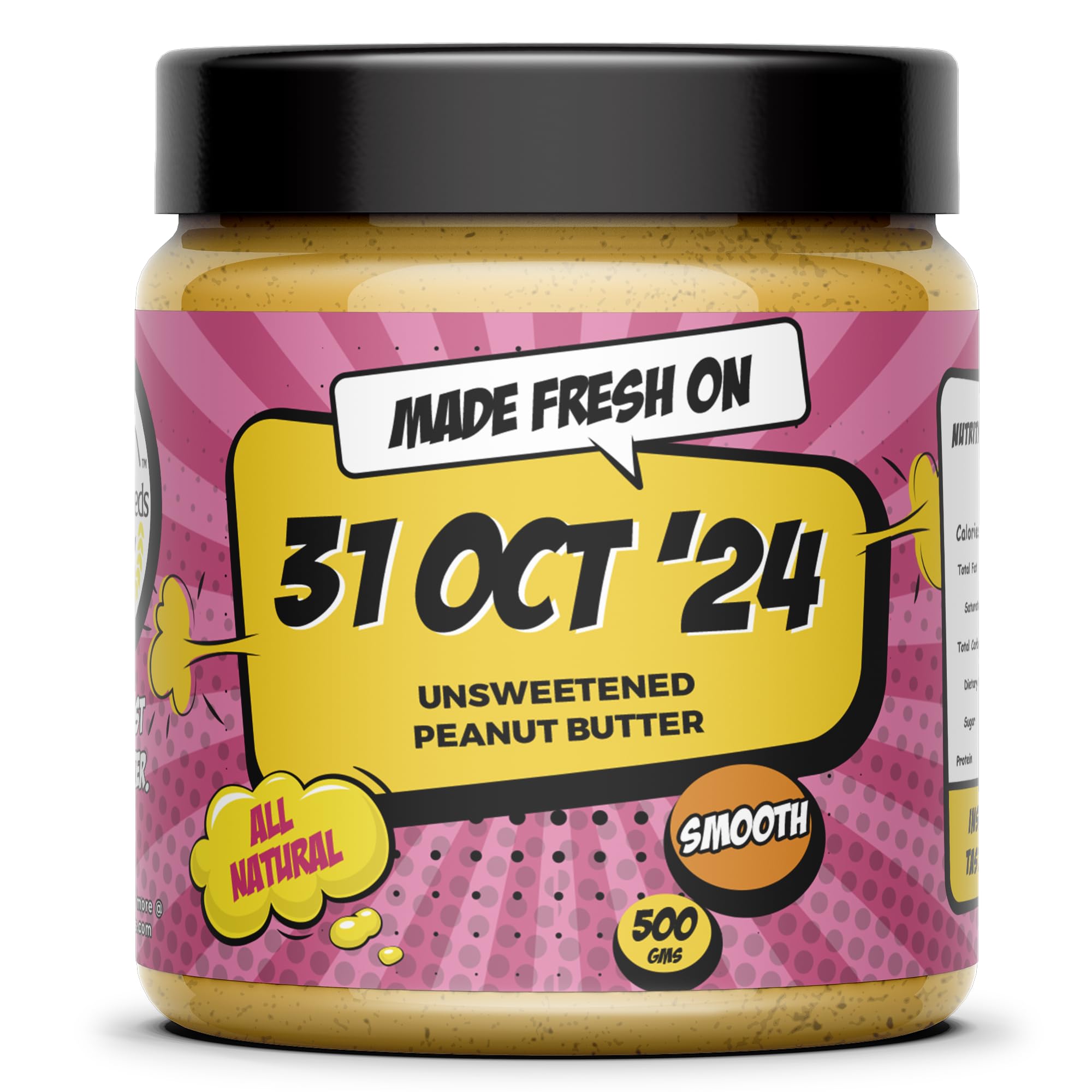 TheFreshNeeds Natural Peanut Butter (Unsweetened Smooth) | Made Fresh on Order | 1kg | High Protein | Insanely Tasty & Healthy | 100% Peanuts | Sugar-free | 500gm x 2 (B0B8XCN262) Amazon Price History, Amazon Price Tracker