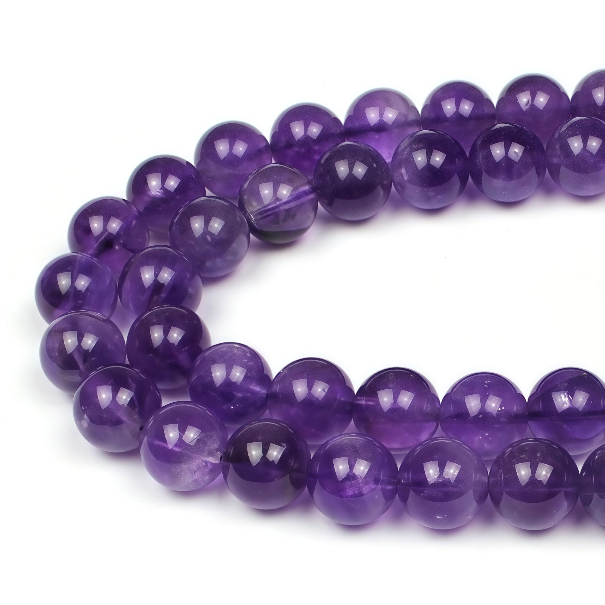MJDCB 8mm 43 piezas Cuentas de Piedra Sangre Redondas Sueltas Piedras Semipreciosas Naturales para Hacer Joyas Pulseras Collares — view 9