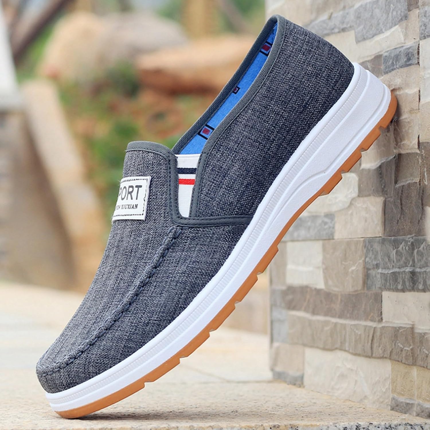 Scarpe Per Diabetici Uomo Estive - Mocassini Slip-On Traspiranti In Rete, Comodi E Leggeri Per Passeggio - Foto 7