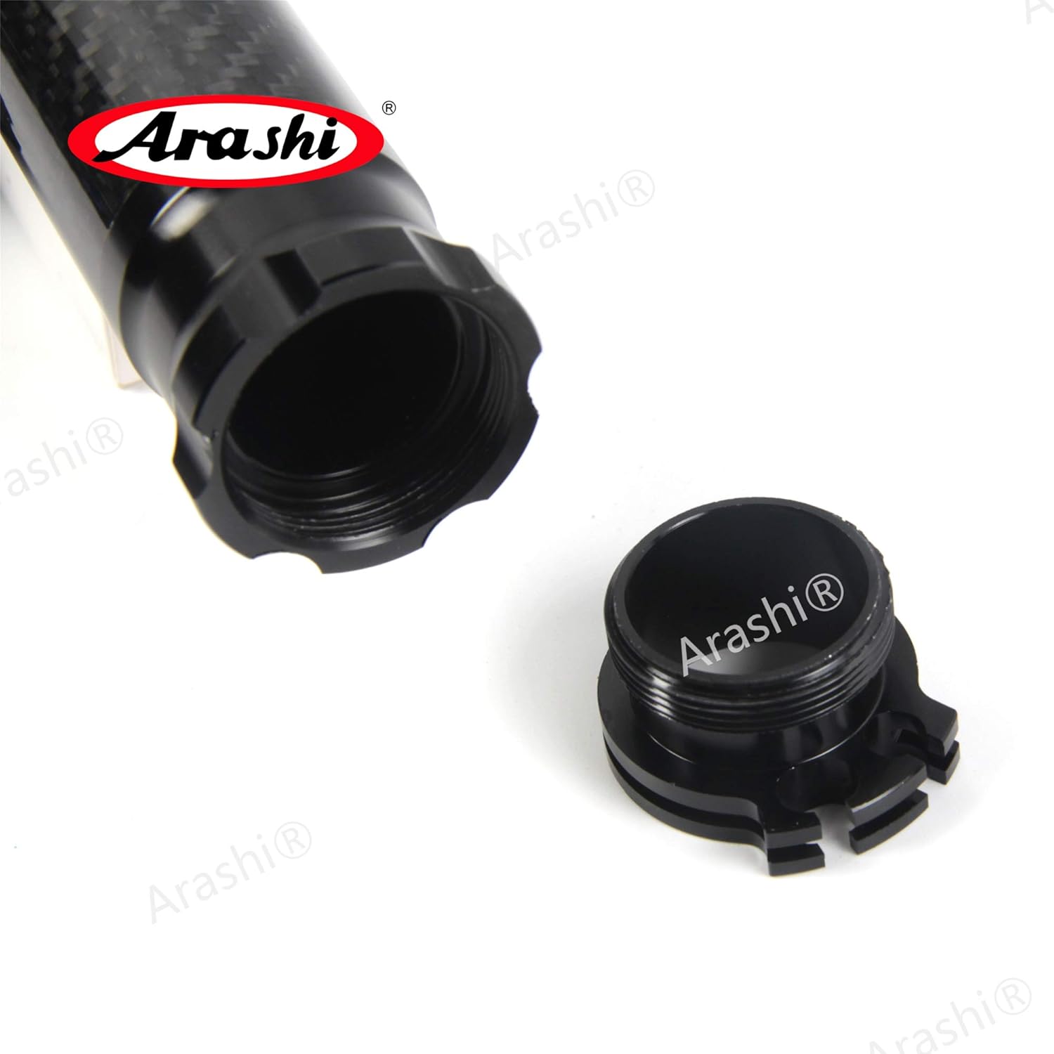 Arashi Motorcycle Universal Handlebar Handle Bar Grips Handgrips Hand Grips 7/8" 22mm for Honda Suzuki BMW Yamaha Kawasaki Triumph Ducati All Sport Bikes Black FZ1 FZ1000 BT1100 XJR1200 XJR1300