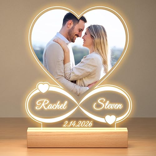 Marco de fotos personalizado, marcos de fotos personalizados, marco de fotos personalizado, regalo de aniversario personalizado para el día de San