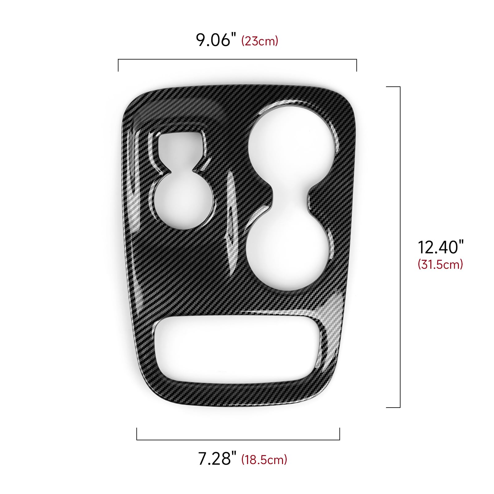 Car Gear Shift Panel Decals for 2014 2015 2016 2017 Dodge Durango Accessories Carbon Fiber Stickers — view 7