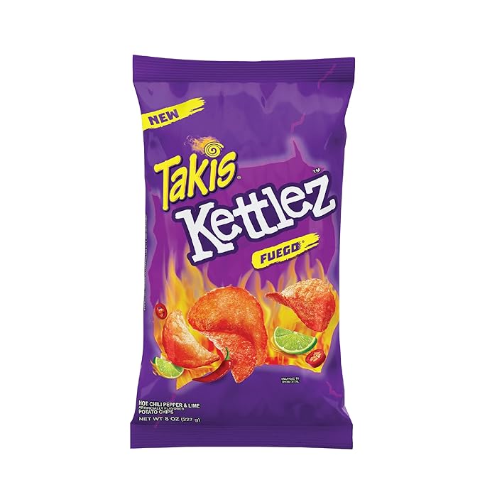 Buy Takis Kettlez Fuego Potato Chips, Hot Chili Pepper and Lime