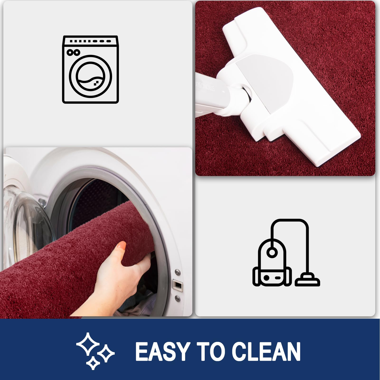 FCSDETAIL Zerbino Trappola Sporco 60 x 90 cm, Tappetino Antiscivolo Lavabile in Lavatrice, Zerbino d'Ingresso con Microfibre Morbide Assorbenti per Cane, Ingresso, Porta e Corridoio