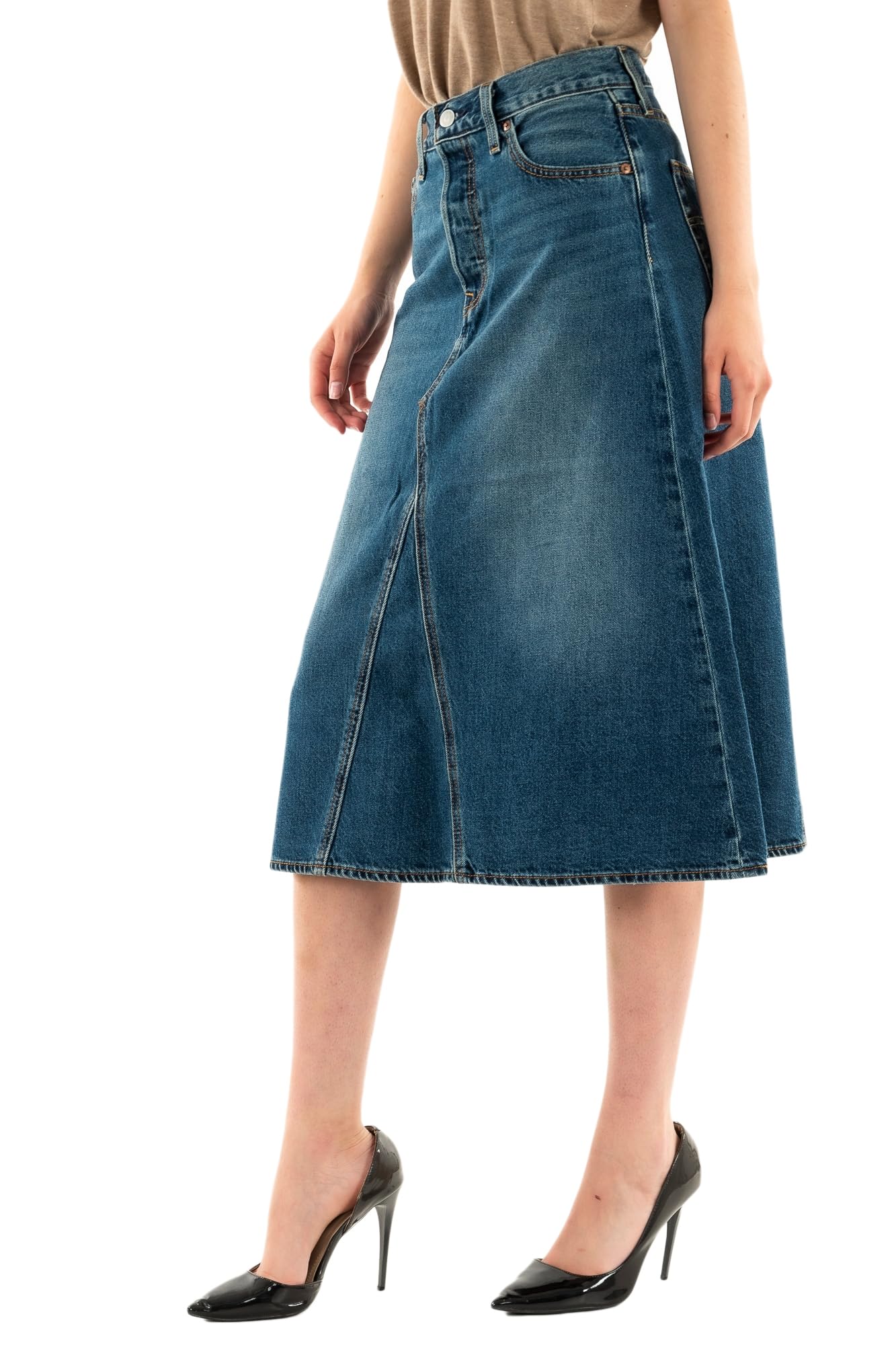 Levi's Damska spódnica Hr A Line Decon Skirt Rock, Mid Morning, 28W