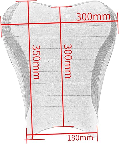 Miniatura 7 de Lorababer Funda para asiento de pasajero de motocicleta, alivio de presión de aire, cojín de cuero compatible con K-awasaki Z900 Z 900 2017-2024