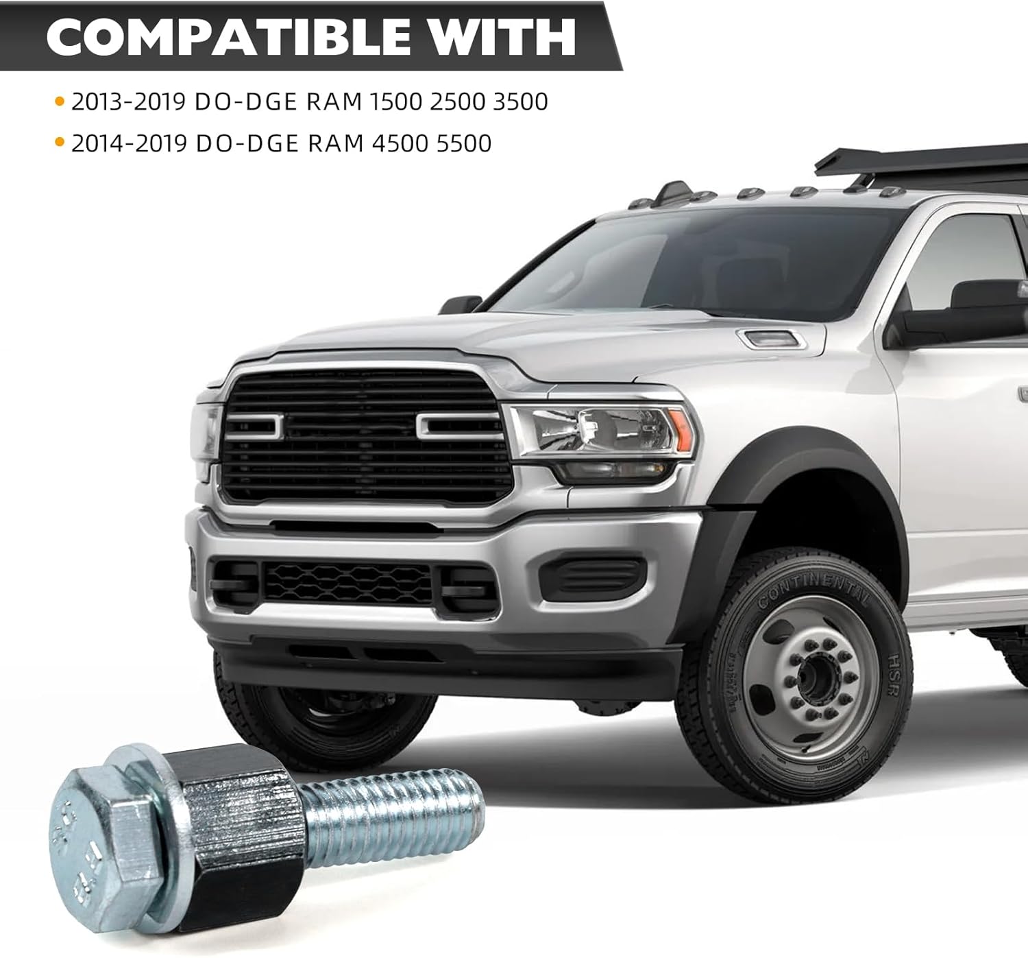 Sidestep Hardware Mounting Kit for 2013-2019 Dodge RAM 1500 2500 3500 | 2014-2019 RAM 4500 5500 Tubular Side Step Running Board Mounting Hardware 68193128AB