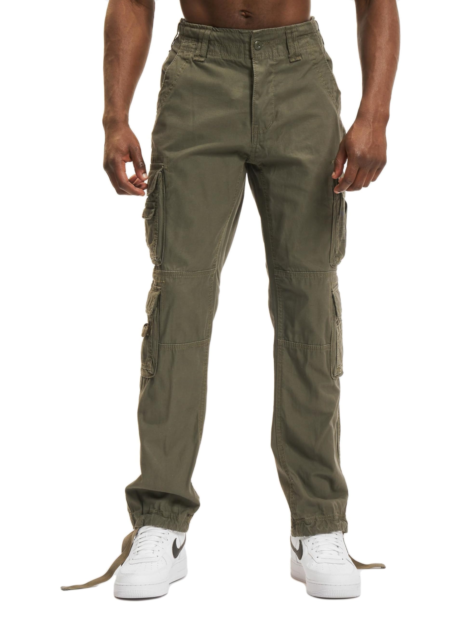 Brandit Slim Fit Pants – Pantalon Cargo Olive Long Taille L