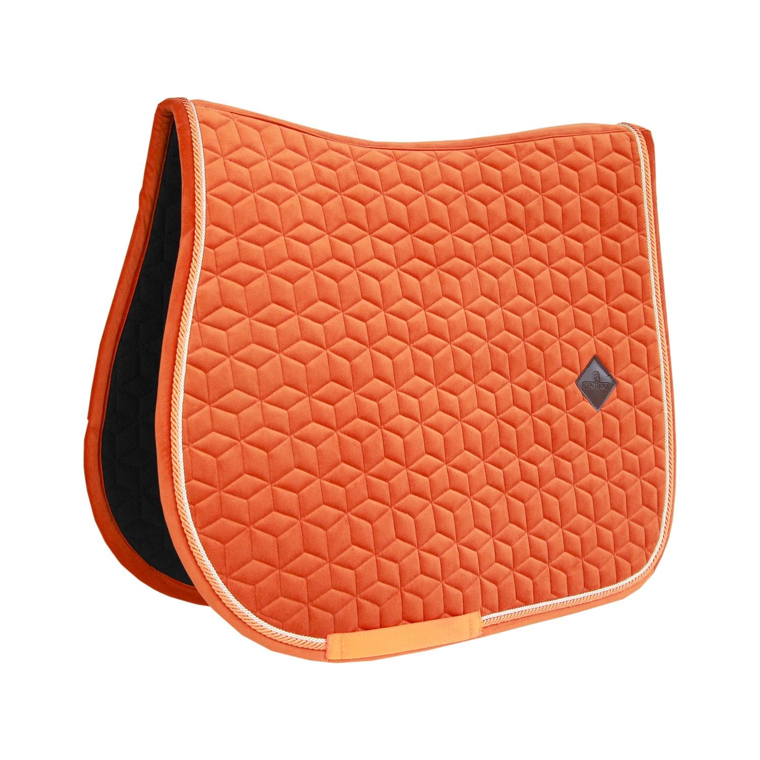 Tappetino da sella in velluto pony arancione