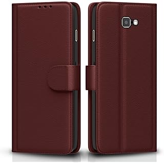 Pikkme Galaxy J7 Prime Wallet Case Brown