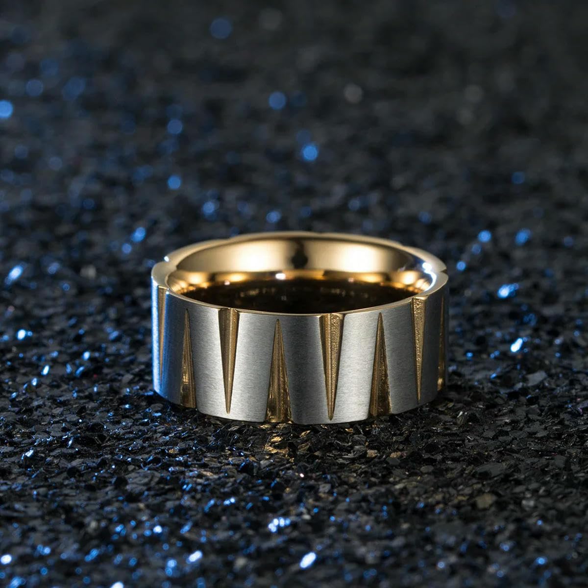 Bague Inoxydable Femme Bague En Titane YAHOYA Or Rose Largeur