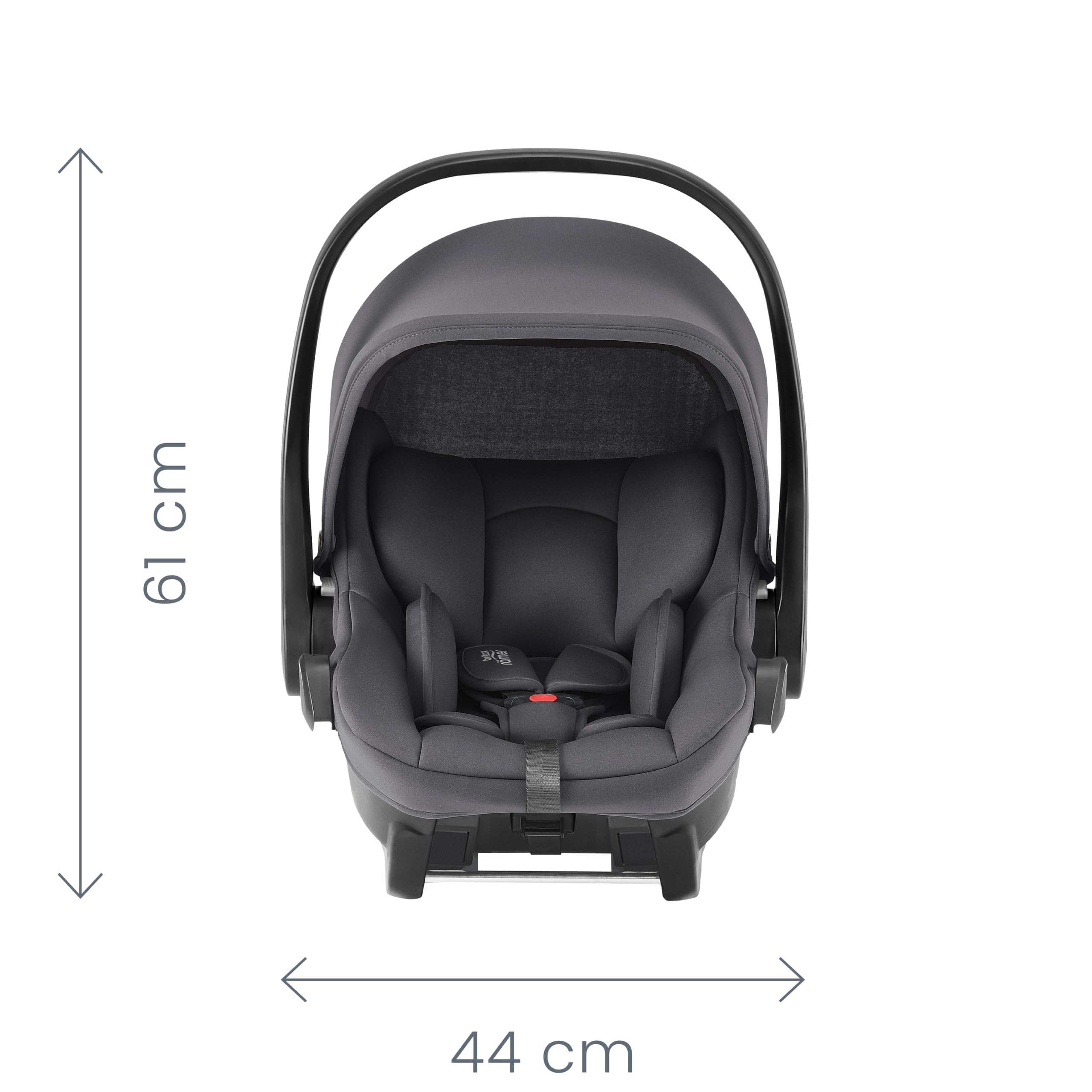 BRITAX RÖMER nosidełko BABY-SAFE CORE, fotelik samochodowy dla niemowląt od urodzenia do 83 cm (15 miesięcy), Midnight Grey
