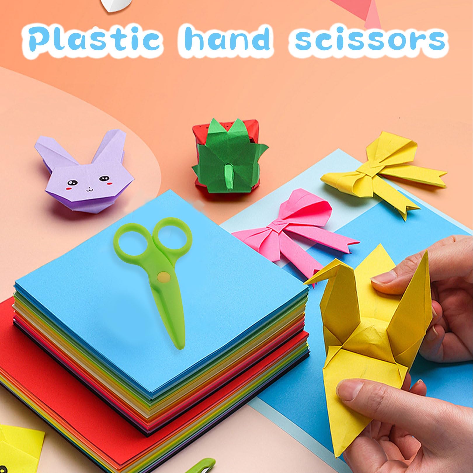 Forbici Di Sicurezza In Plastica Per Bambini Dai 2-3 Anni – 2 Pezzi, Punte Arrotondate