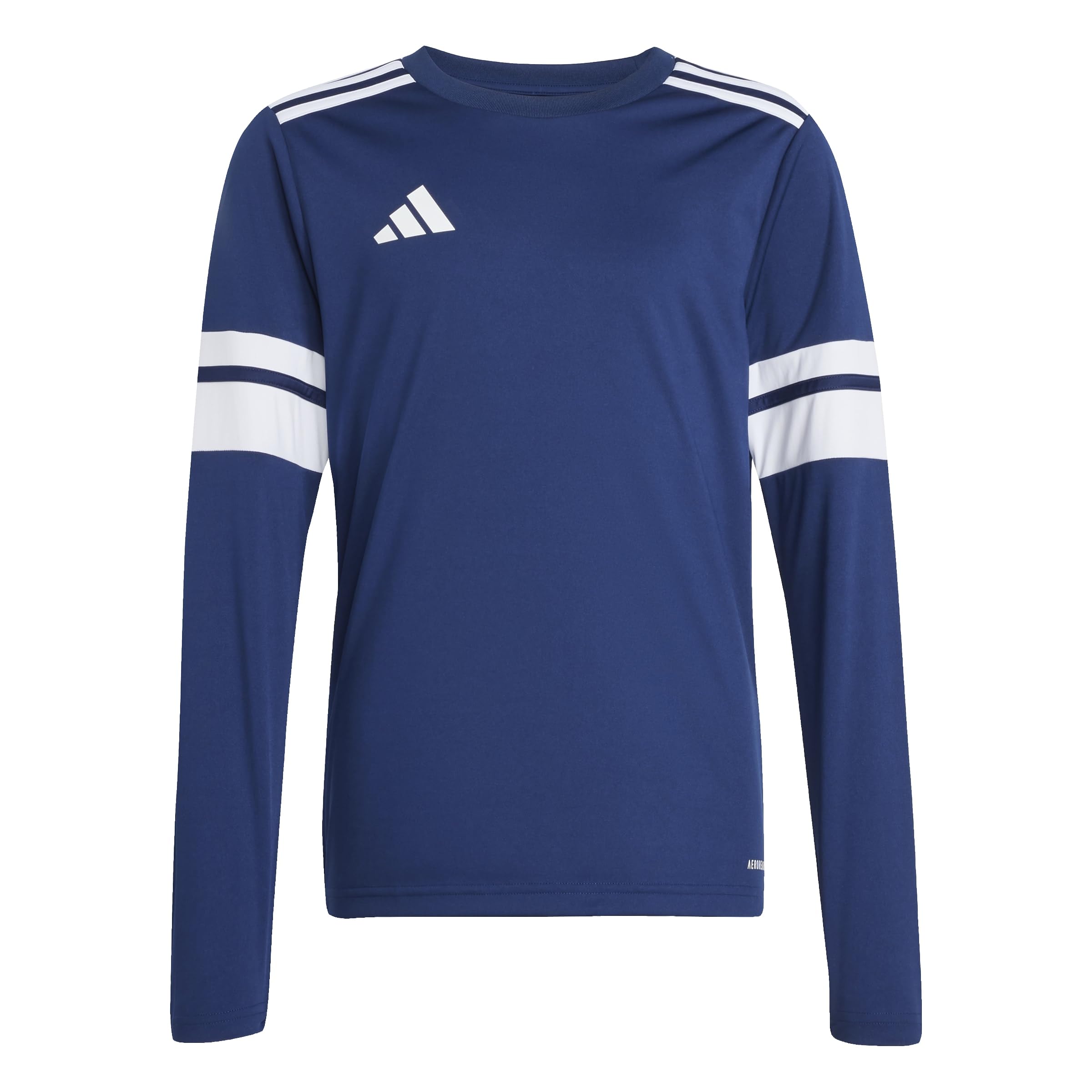 adidas Unisex Kids Squadra25 Jersey Long Sleeve Kids Shirt, Team Navy Blue 2/White, 5-6 Years