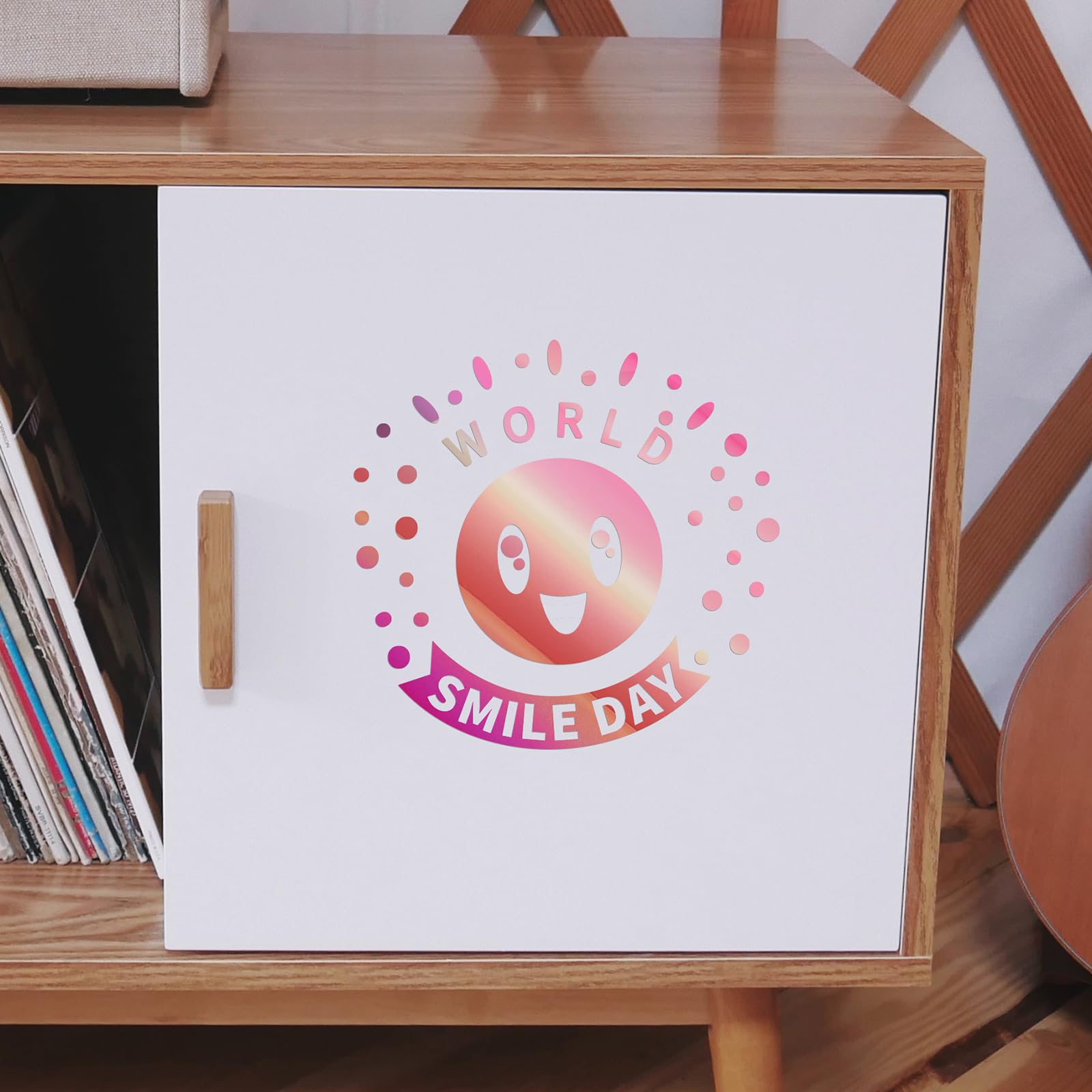 ANT Holografisches 30,5 cm x 9,1 m Bastelvinyl, Premium-permanent, selbstklebendes Vinyl für DIY-Projekt, Aufkleber, Allwetter und lichtbeständig, für Innen- und Außenbereich, zum Basteln, Cricut