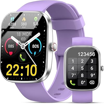 2026 Smartwatch Uomo Donna, 1.96″ Smartwatch con Effettua/Risposta Chiamate, 110+ Sportive Fitness Tracker con Sonno Contapassi Cardiofrequenzimetro, Impermeabil IP68 Smart Watch per Android/iOS