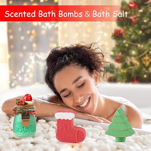 Miniatura 3 de Regalos de Navidad para mujeres, mamá, esposa, ideas de regalo de Navidad, cestas de regalo de Navidad, juego de vacaciones relajante para spa,