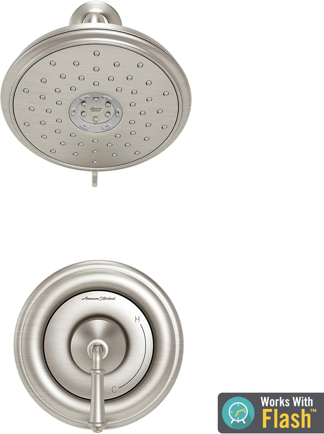American Standard TU420501.002 Portsmouth Round Shower Only Trim Kit with Cartridge, Polished Chrome