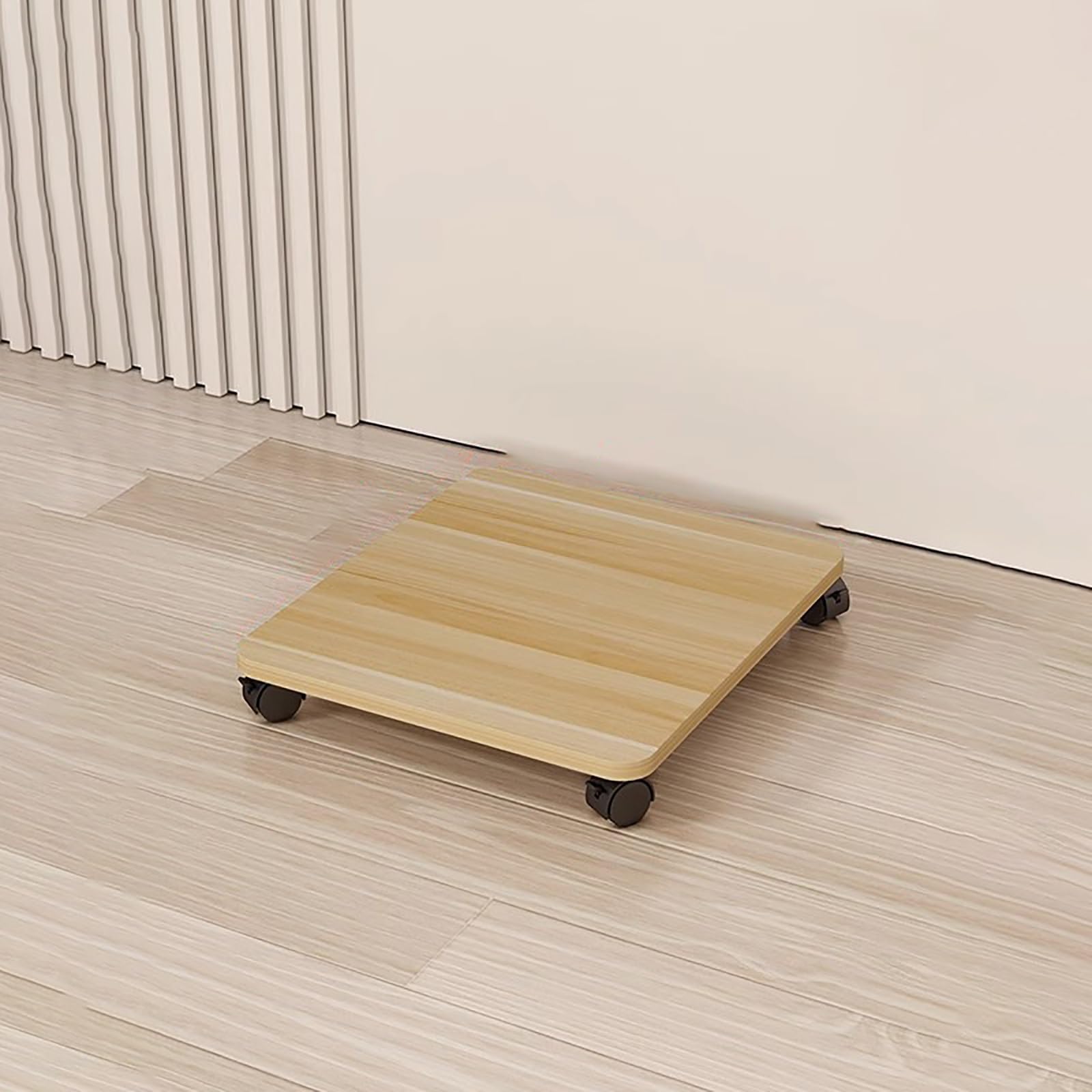 Narożny stojak na DVD, multimedialna półka do przechowywania płyt CD i sprzętu AV, drewniany stojak rozrywkowy do salonu i studia nagraniowego (40 x 35 cm)