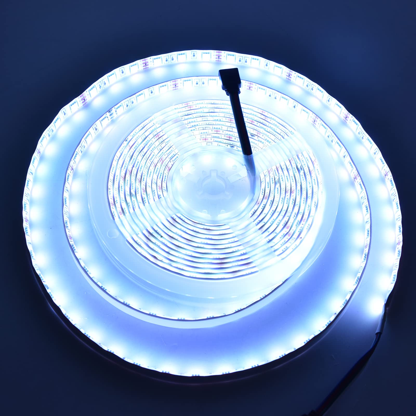 5050 Taśma świetlna RGB Wodoodporna 16,4 stopy, 300 diod LED Elastyczny zestaw taśm LED zmieniający kolor z 44-klawiszowym pilotem, Wodoodporne diody LED do dekoracji świątecznych, Pokój Strona główna