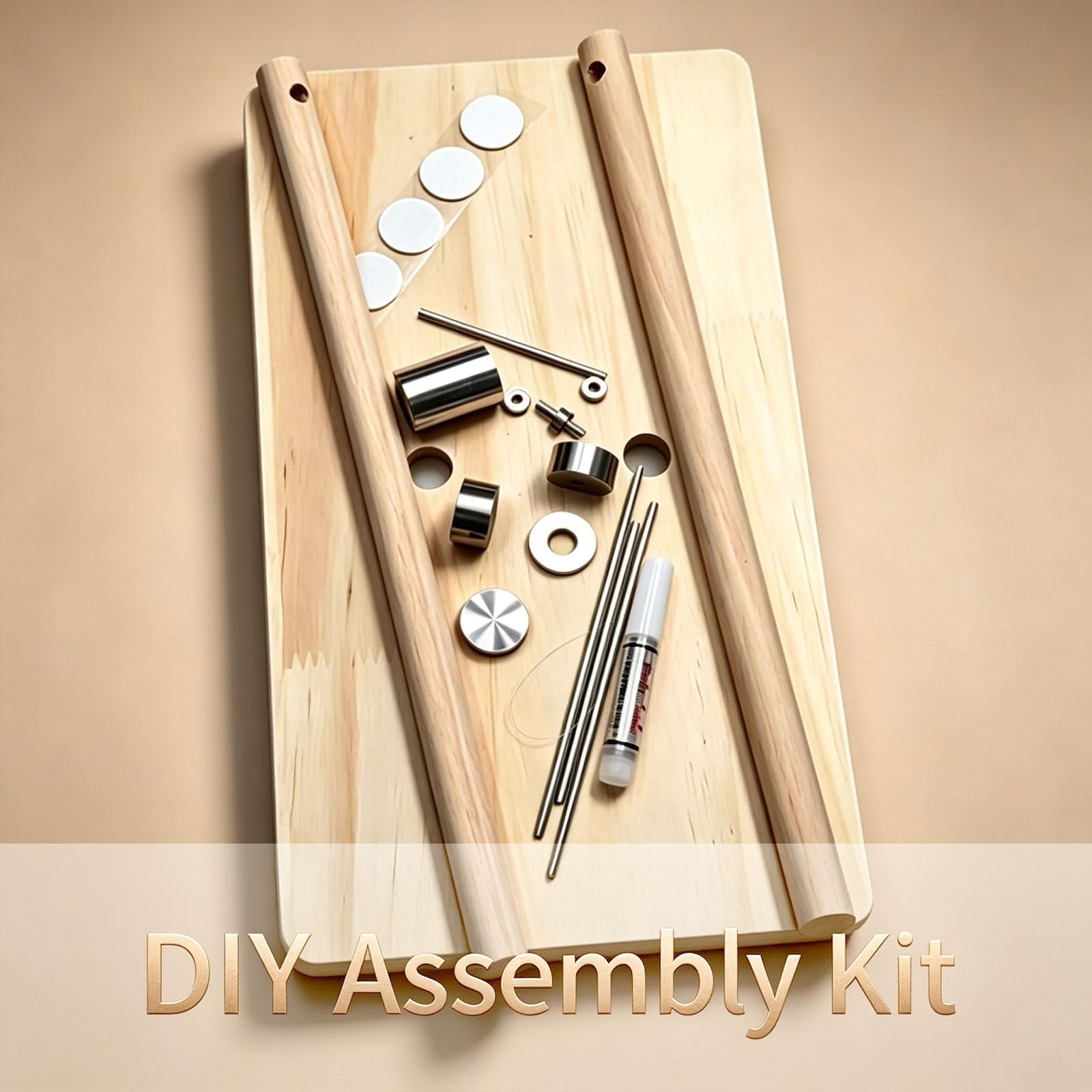 Decoración De Péndulo Doble Caótico De Madera, Escultura De Energía Cinética, Juguete De Escritorio con Péndulo, para Aliviar El Estrés En La Oficina Y El Hogar, Adorno De Escritorio Y Regalo.