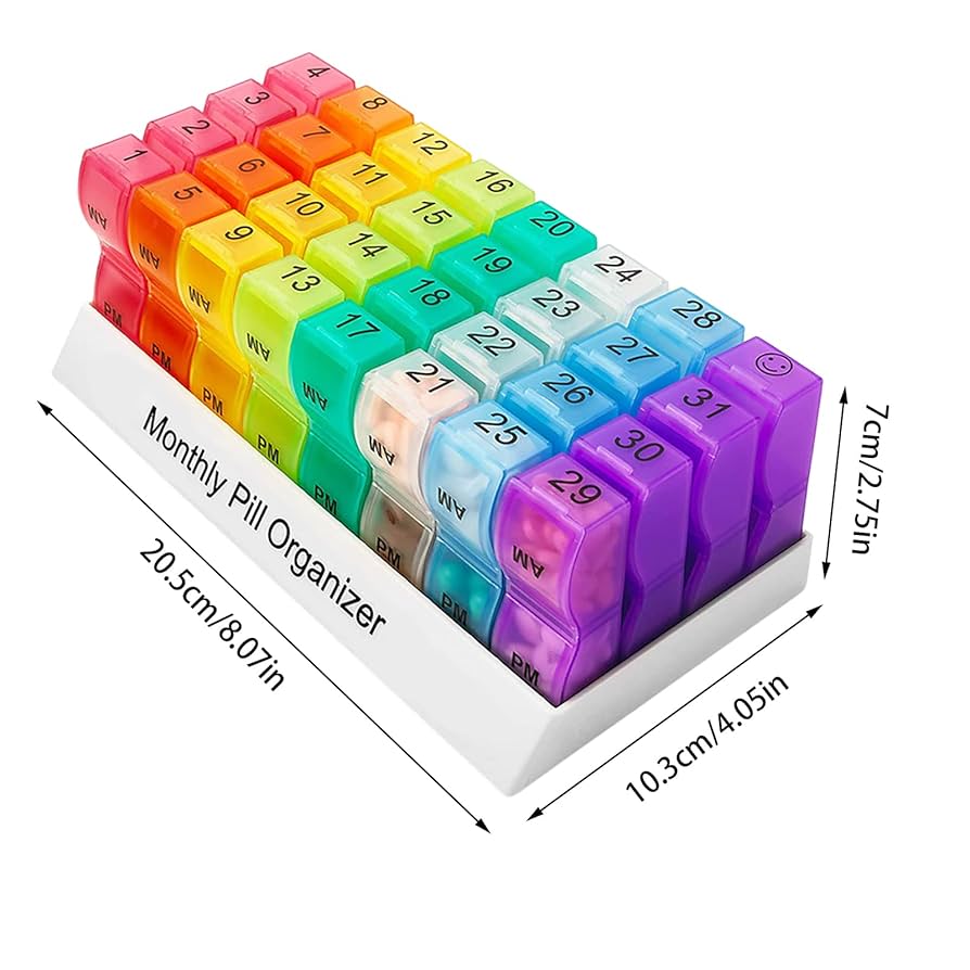 Amazon.co.jp: ピルケース マンスリーピルオーガナイザー 薬入れ