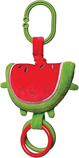 Manhattan Toy Farmer's Market Watermelon Baby Teether Travel and Crib Toy Juguete de Cuna, Color Verde (215640)