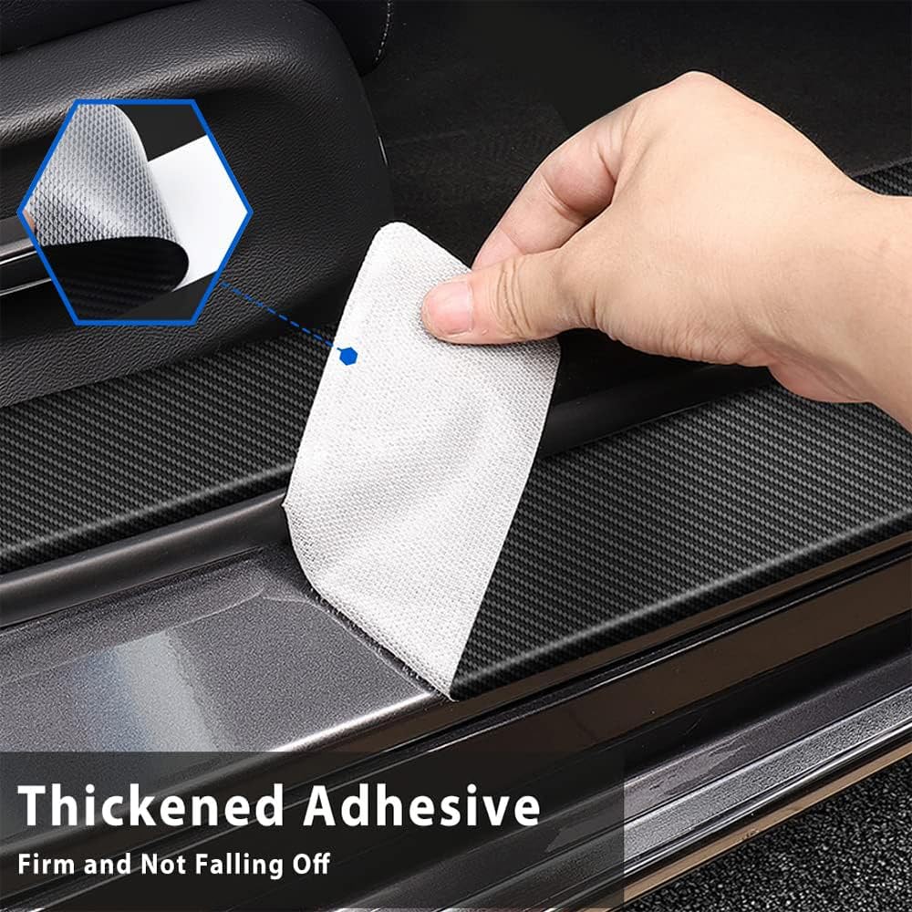 GTME Protezione Paraurti Posteriore per VW Tiguan R-Line 2019-2023, Banda Protezione Bordi Bagagliaio Anti Graffi, Black