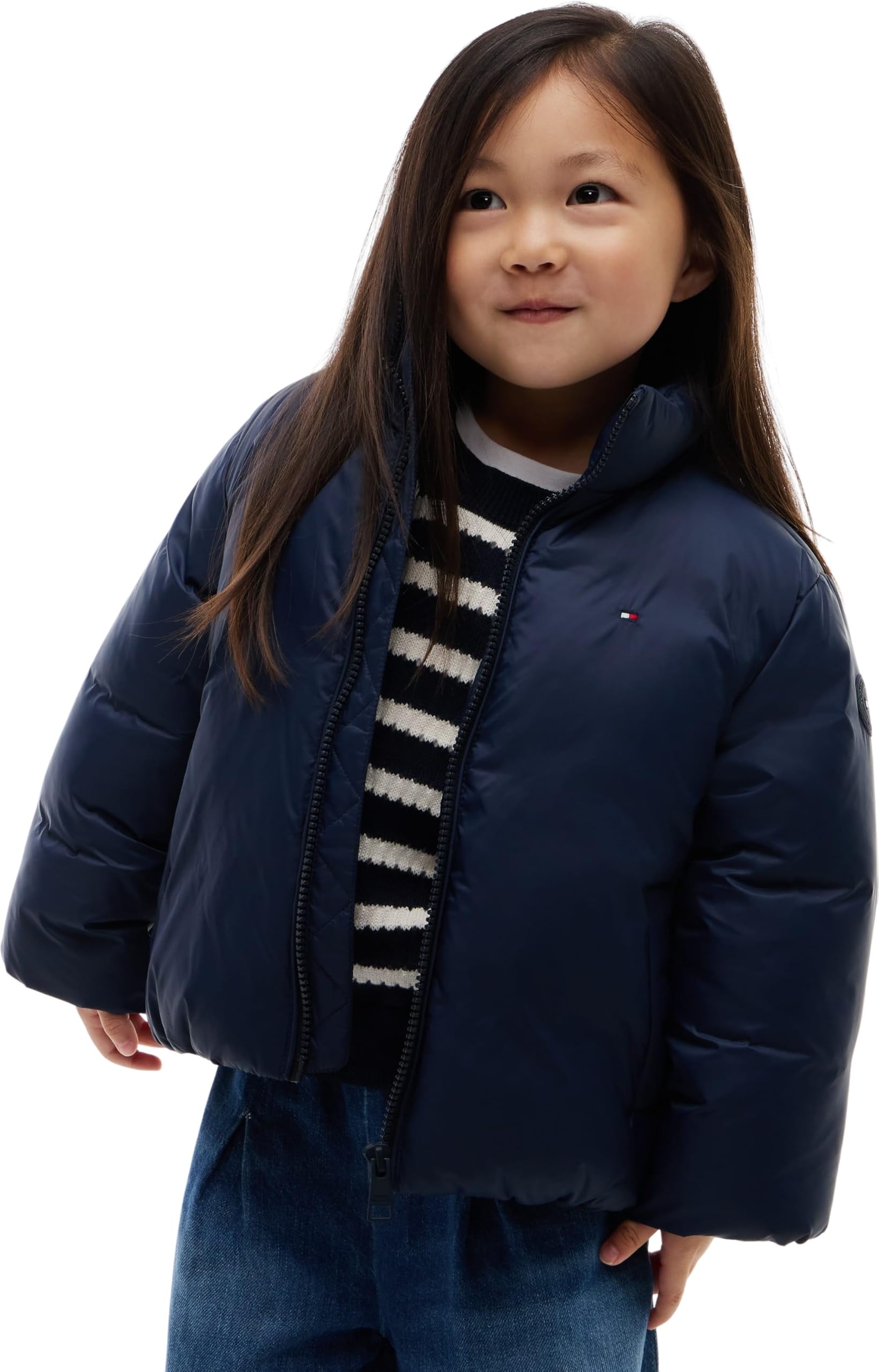 Tommy Hilfiger Kids Gender Inclusive Lu Packable Puffer Jacket KS0KS00783 Puffer Jacket, BLUE, 18 Month
