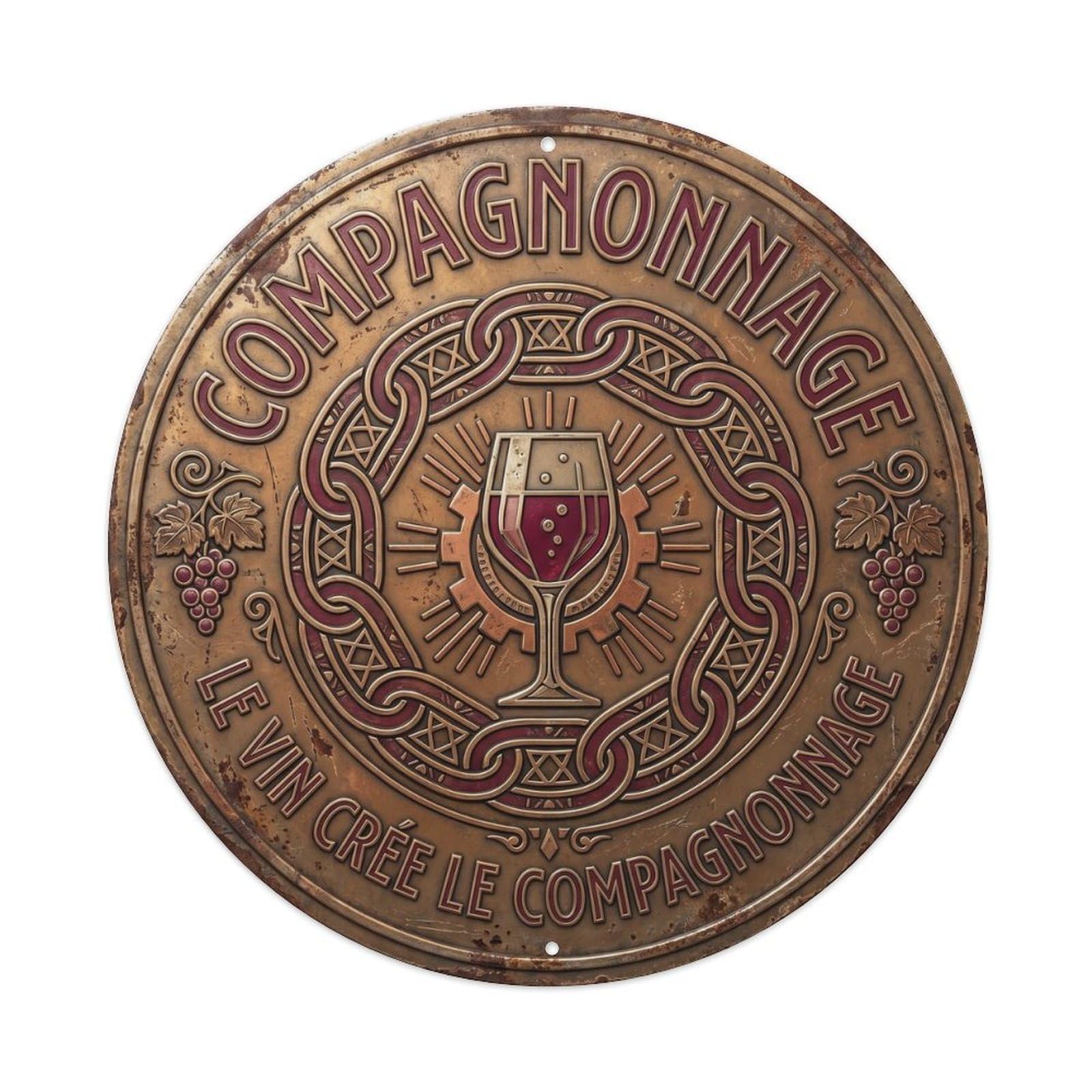 Fellowship Humorous Gathering Fellowship Vintage Metal Tin Sign Plaque Wall Decor for Cafe, Club Bar, Office, Garden Metal Poster 8x8Inch