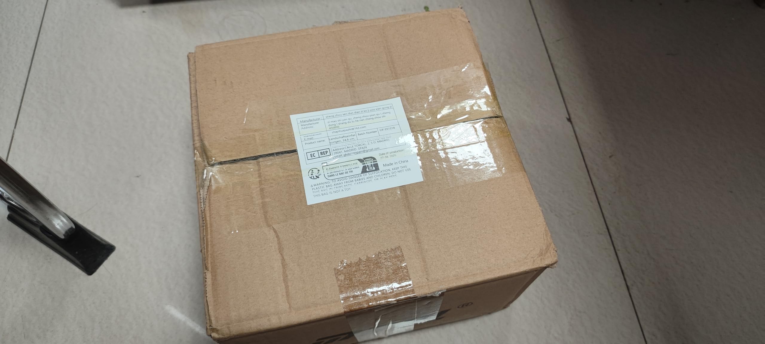 10 piezas de 24,6 cm de plástico resistente para exteriores (20, marrón)