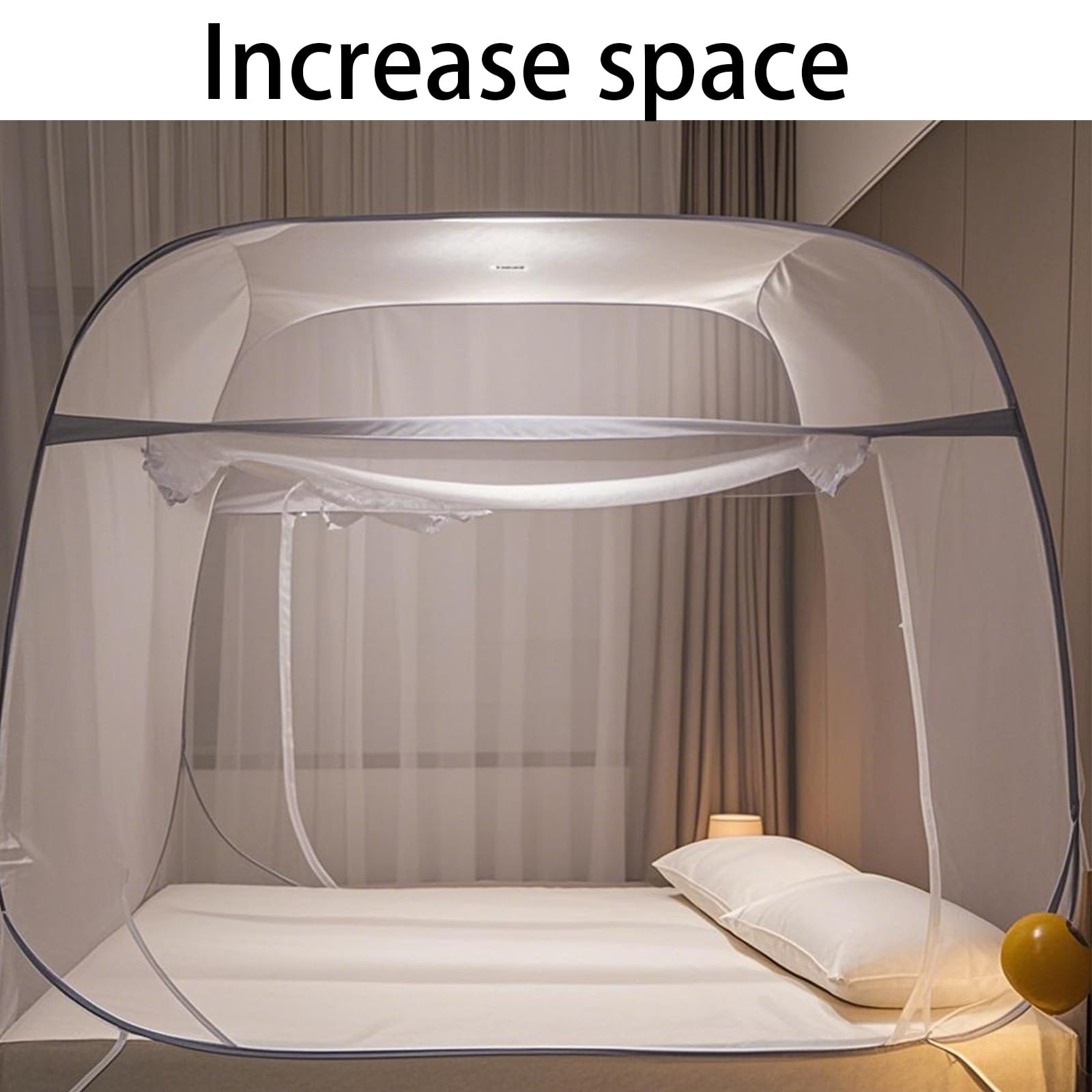Mosquitera con DiseñO De CúPula, Ultraligera Mosquito Net, Mosquitera para Cama InstalacióN FáCil Y RáPida,A,150x200x150cm