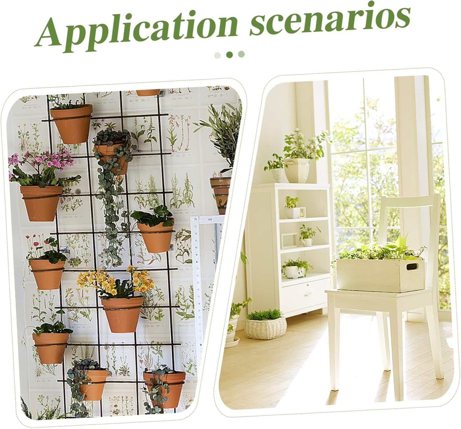 3 Pcs Balcony Flower Pot Stand Hanging Plant Rack for Home Flower Rack Planter for Railing
