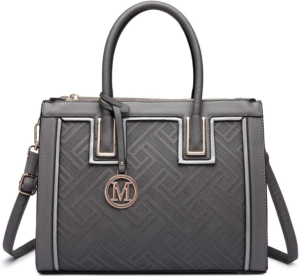 Miss Lulu Handbag for Women Shoulder Top Handle Bag Tote Bag PU Leather Look Fashion
