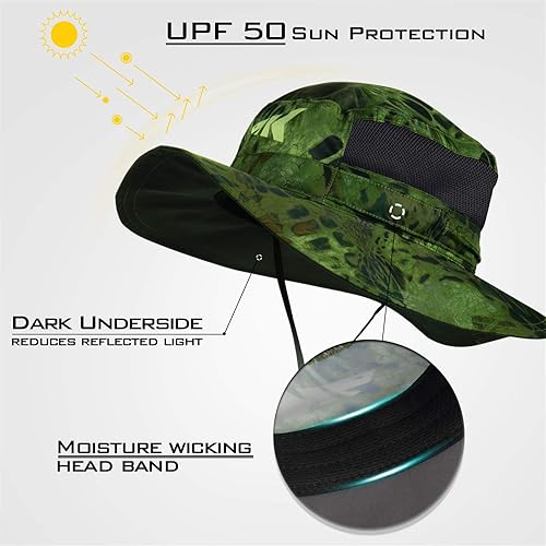 Miniatura 78 de KastKing Sol Armis UPF 50 Boonie - Sombrero de protección solar, pesca, playa y senderismo, remo, remo, kayak