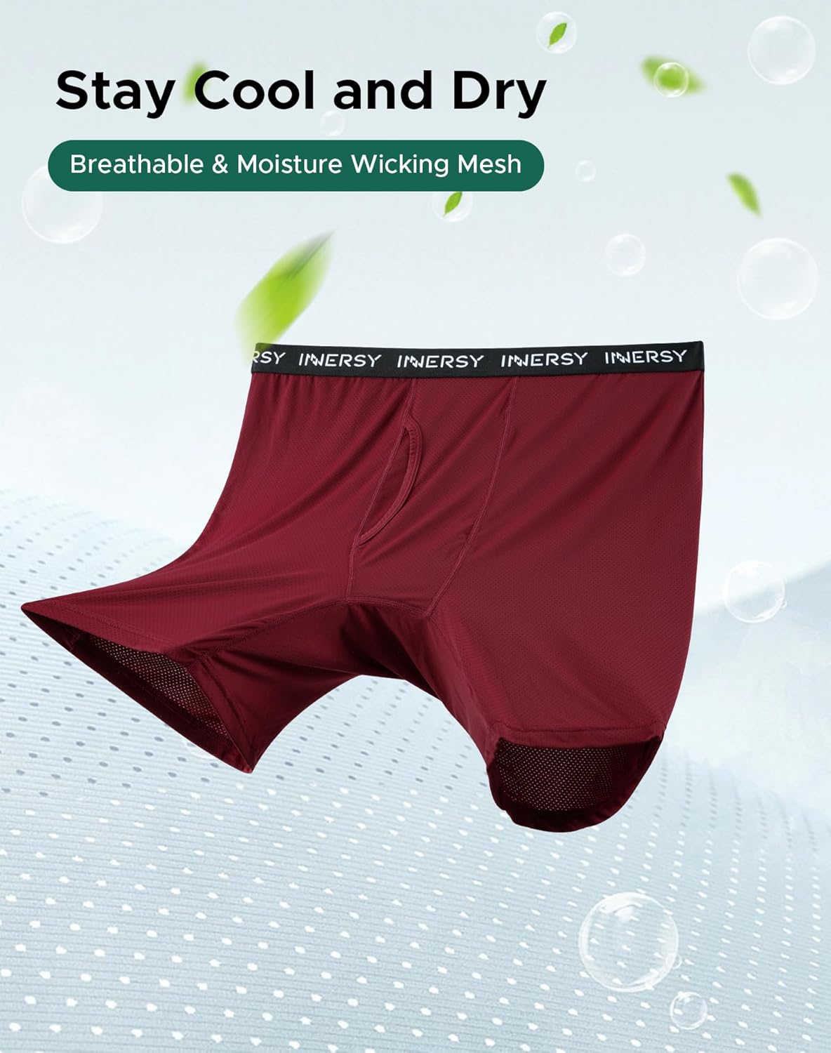 INNERSY Men's Big and Tall Boxer Briefs Breathable Mesh Cooling Underwear 3-Pack - Image 5