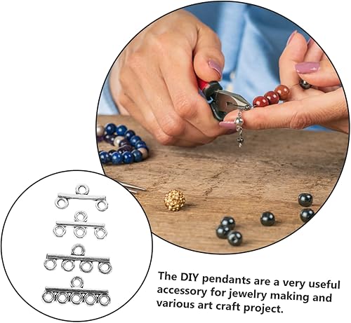 Miniatura 9 de EXCEART 120 pulseras para dijes hechos a mano, collar magnético, componentes de araña, enlaces, conector de eslabones de joyería, collar, cierres de