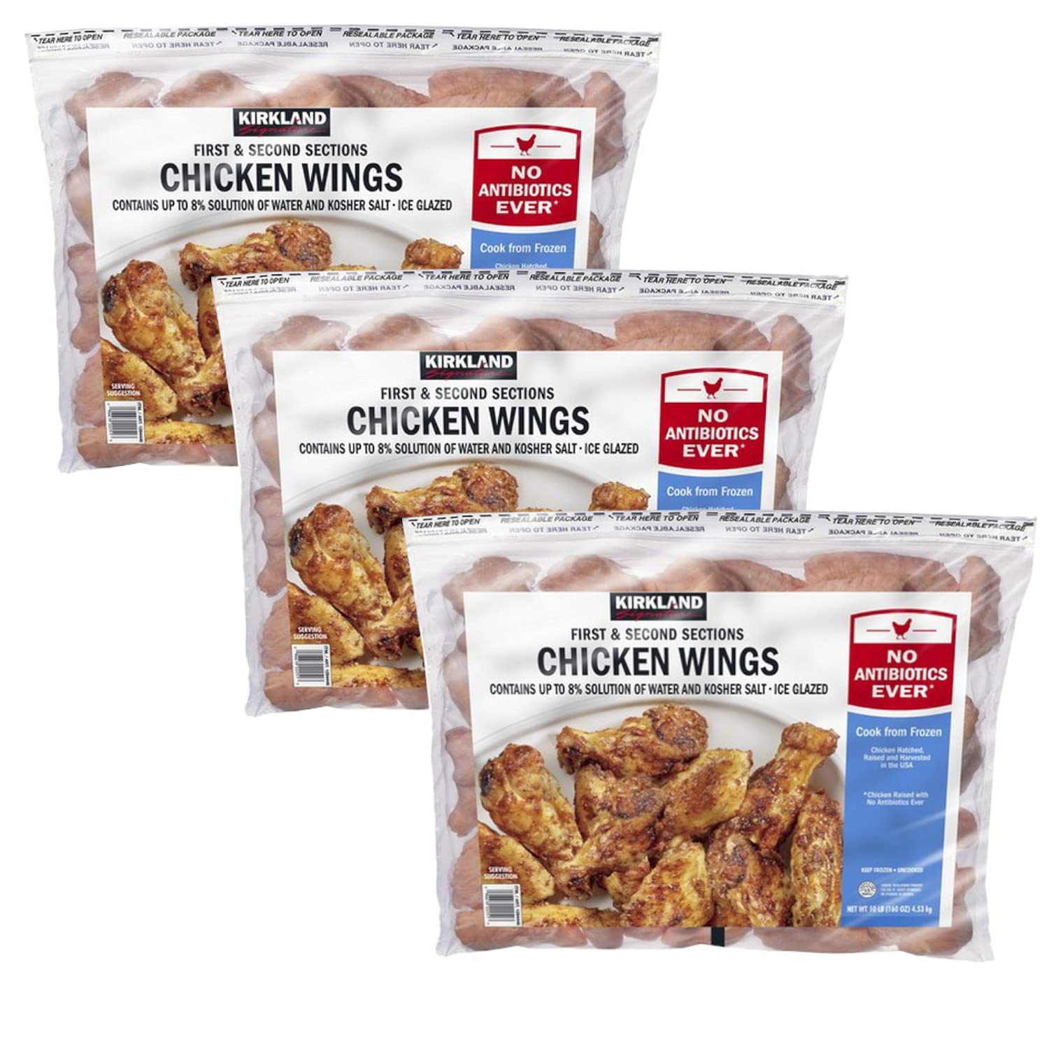 Buy Kirkland Signature Chicken Uncooked 1st & 2nd Sections Frozen Wings