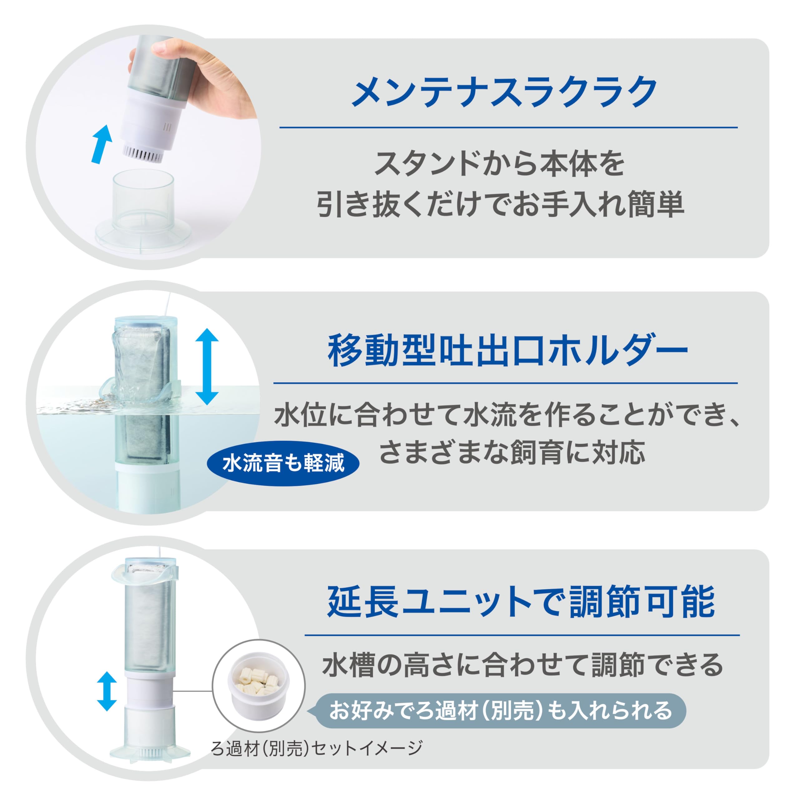 Amazon | ジェックス アクアクリア S1 フィルター アクアリウム用 水中
