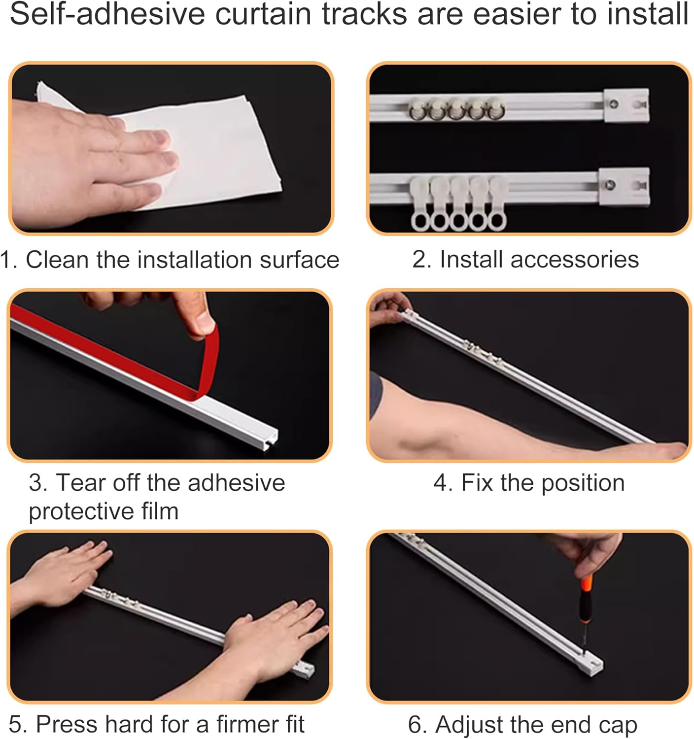 カーテンレール 粘着式天井カーテンレール バスルーム/キッチンドア/二段ベッド/ワードローブキャビネット/寝室用サイレントドレープレ