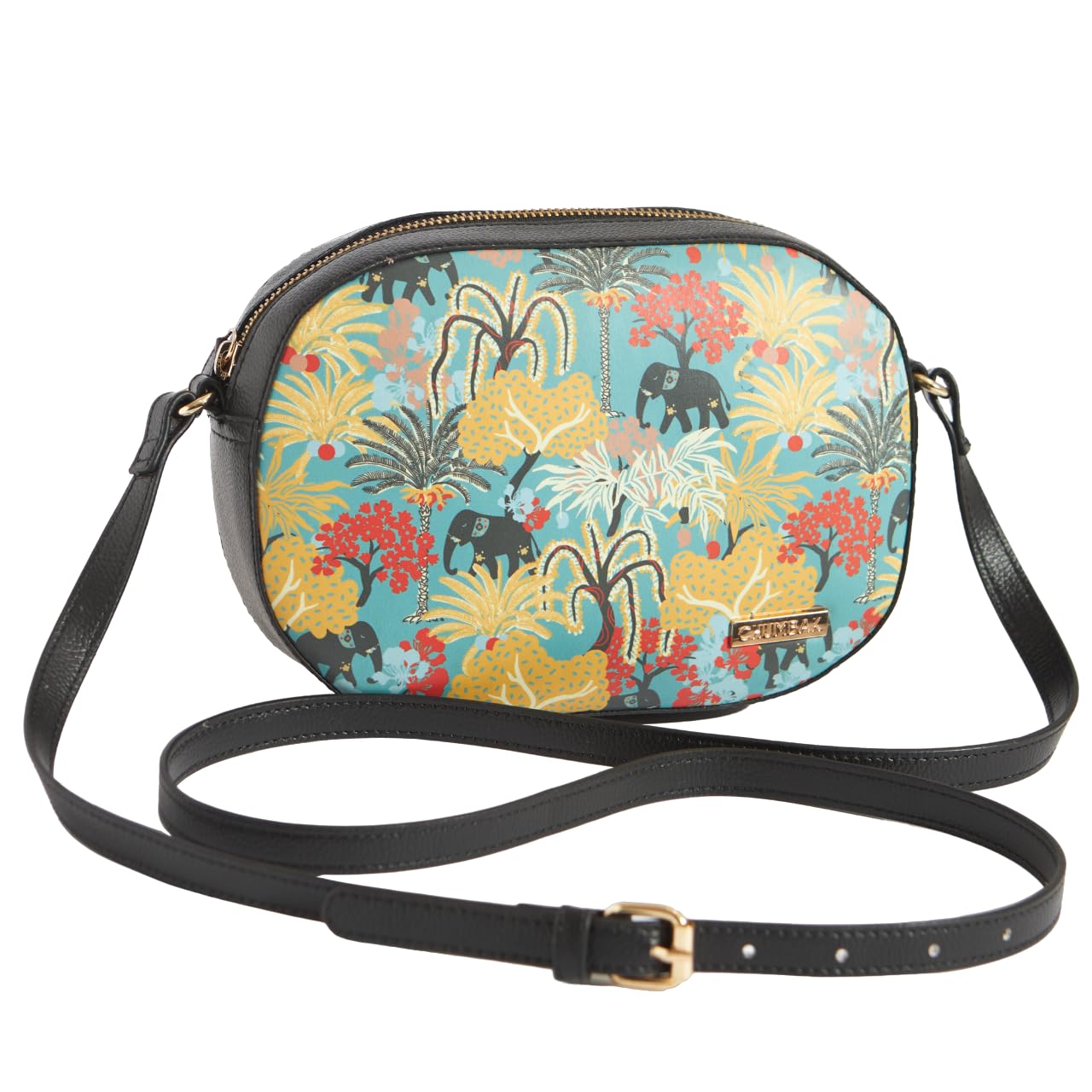 Chumbak Crossbody Sling Bag for Women | Stylish Printed Canvas Box Sling bag | Multipurpose Daily use Bag for Office/College/Travel (B0CNN8131P) Amazon Price History, Amazon Price Tracker