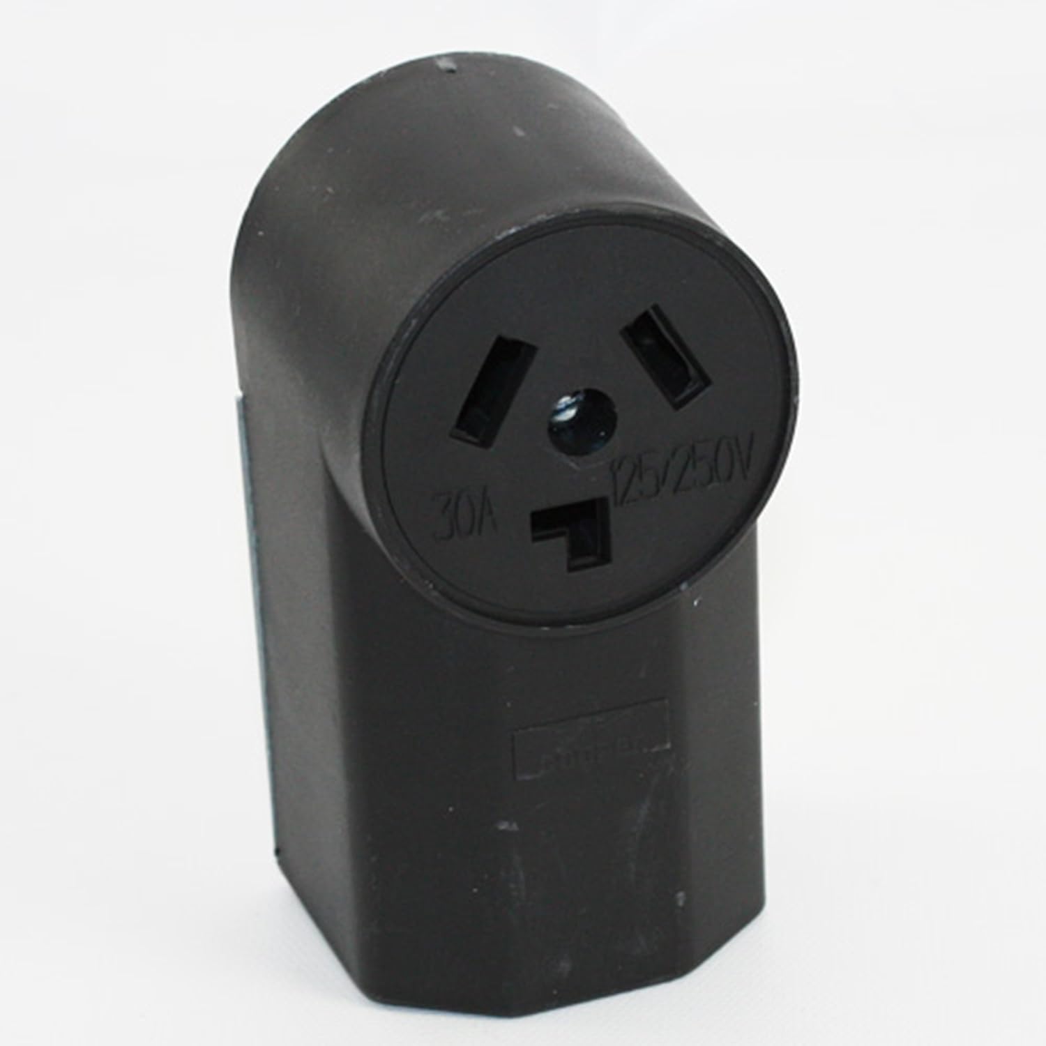 EATON WD125 Dryer Electrical Receptacle, V, 30 A, 3 Pole, 3 Wire, Black