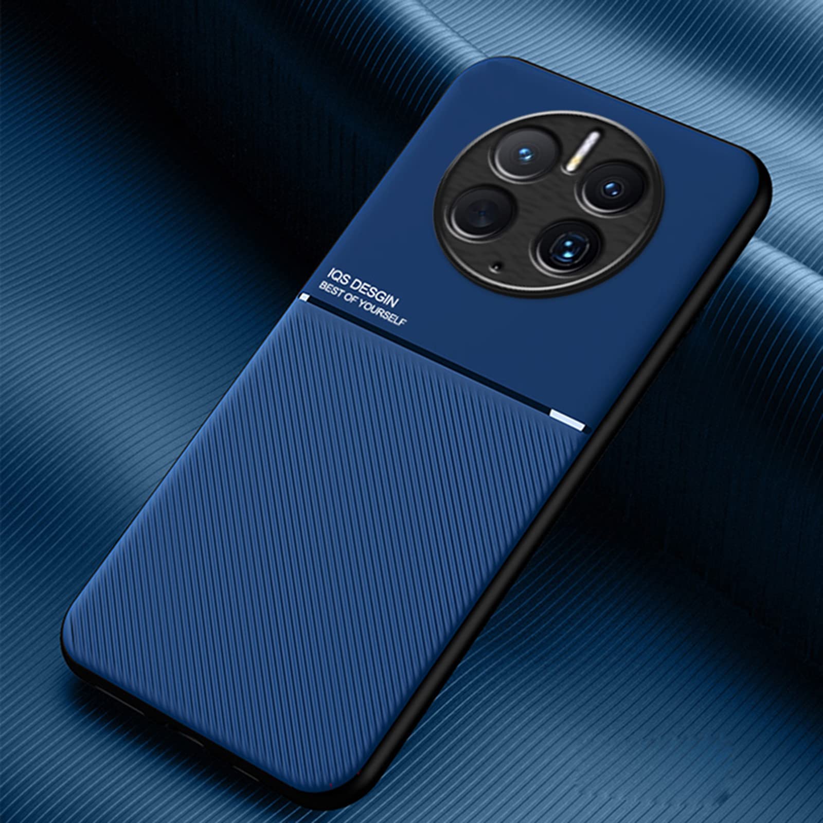 Huawei Mate 50 Pro Hoesje Siliconen Carbon TPU Back Cover Zwart