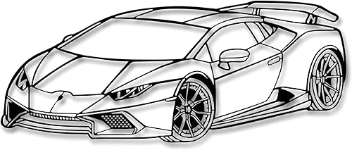 Miniatura 11 de Xedatric Juego de 3 Arte de Pared de Coche de Metal Silueta de Carreras Arte de Pared Decoración de Pared de Coche Interior Dormitorio Hogar