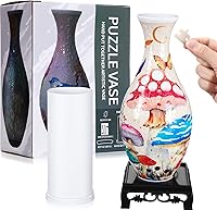 Vista 10 de Jarrón Rompecabezas 3D Jarrón de Flores Rompecabezas Hecho de 160 Piezas de Plástico Curvado 3D Regalo DIY para Novedades en Casa Adecuado