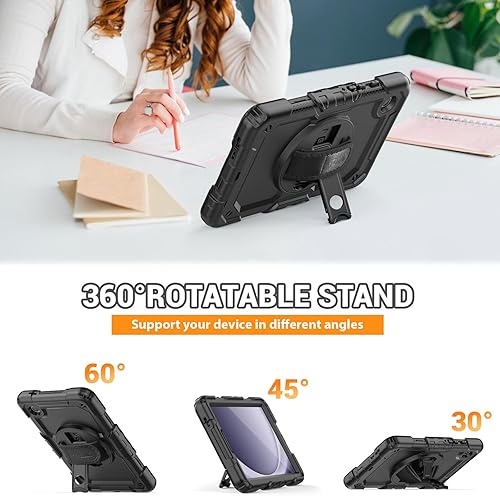 Miniatura 84 de SEYMAC Funda para Samsung Galaxy Tab S10 Lite/S10 FE/ S9 FE/ S9 5G (10.9''/11''), resistente a prueba de golpes con protector de pantalla, soporte