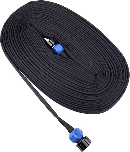 Manguera de remojo resistente de 75 pies, manguera de agua que gotea el 70% de agua constante en toda la manguera, manguera de jardín ligera,