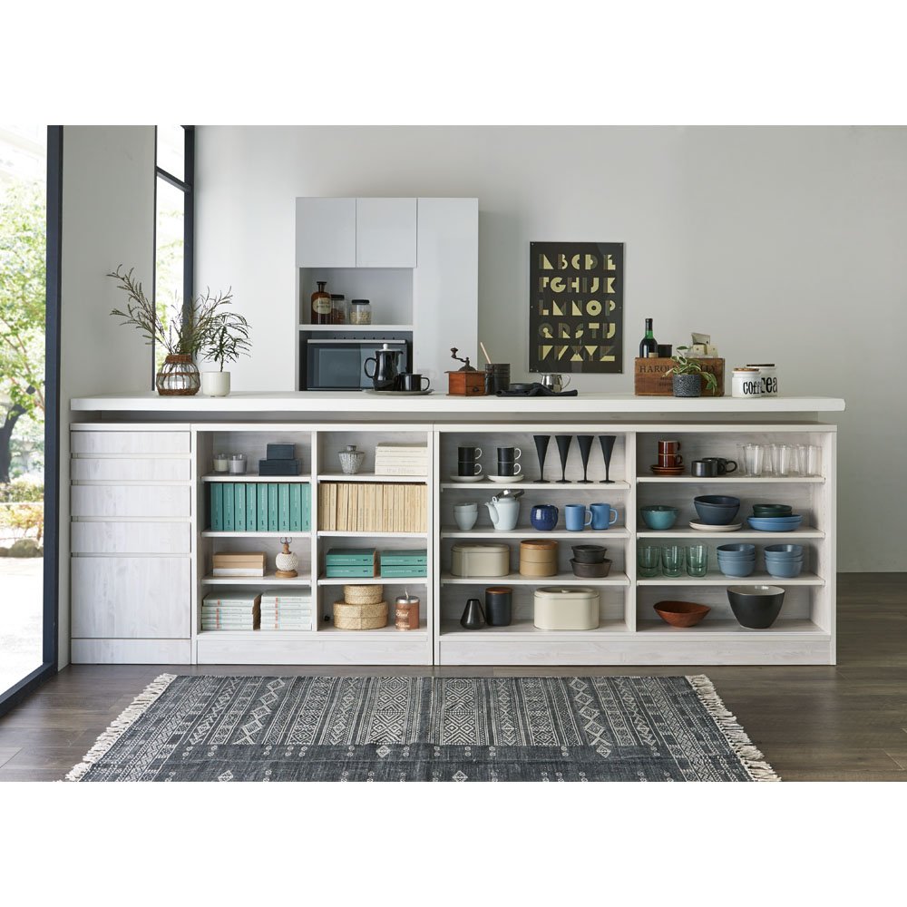 Amazon｜ディノス キッチン収納 キッチンカウンター下収納