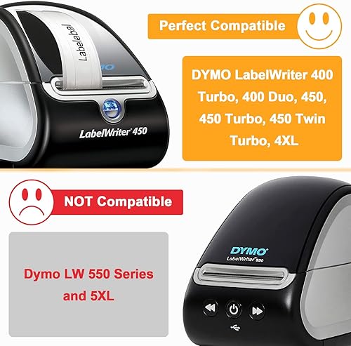 Miniatura 2 de 8400 piezas3-prueba 1" Labelebal compatible con DYMO 30252, etiquetas térmicas directas de 1-18" x 3-12" (28 mm x 89 mm), etiquetas de reemplazo